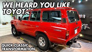 Relaxing Detailing of a Classic Toyota Land Cruiser Wash & Polish