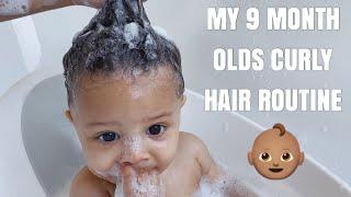 My 9 Month Olds Curly Hair Routine