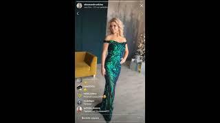 Оксана Стрункина на фотосессии прямой эфир Instagram 12-12-2018