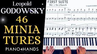 L. GODOWSKY - 1. In Church from 46 Miniatures for Piano 4 hands