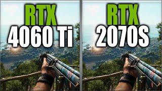 RTX 4060 Ti vs RTX 2070 Super Benchmarks - Tested 20 Games