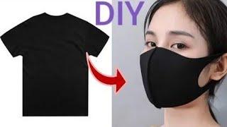 Make Fabric Face Mask at home  DIY Face Mask No Sewing Machine  Easy Face Mask Pattern