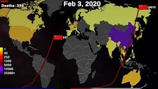 April 6 2020 World Map Timelapse of Coronavirus