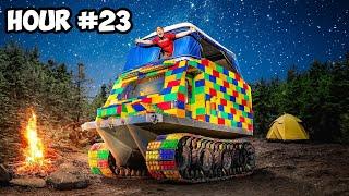 Surviving 24 Hours In My Lego Tank