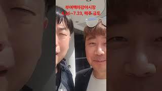 #백마강달밤야시장 #개그맨 #정진욱 #이재형 #릴러이홍보 #한국레저마케팅