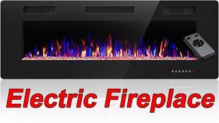 Rintuf 50 Inch Electric Fireplace Unboxing and Review Demonstration #electricfireplace