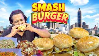 The BEST SMASH BURGERS in old delhi   American Food at CHEEZY PLANET  Must Try