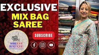 Shrijoni Boutique  Beleghata  Kolkata  Mix Bag Saree with Bp  program date  07. 06. 2024