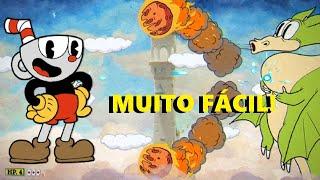 COMO VENCER o DRAGÃO no CUPHEAD RÁPIDO e SEM DIFICULDADES Fogo de Chão