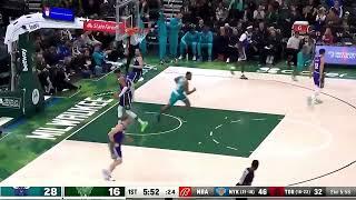 Commentators crack his voice after Terry Rozier hits a three Hornets Vs Bucks Jan.6 2022 - 2023