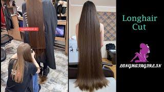 long hair cut at parlour. #haircut #trim #longhairtrim #longhaircut smooth haircut