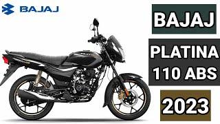 BAJAJ PLATINA 110 ABS 2023 PRICE TECHNICAL FEATURES AND COLORS