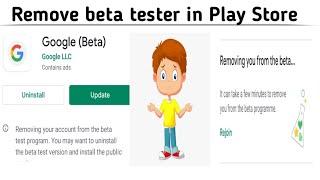 How to leave beta program on Play Store  Leave a beta program  Techno logic