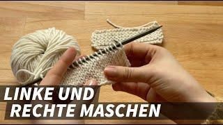 Stricken für Anfänger  linke & rechte Maschen stricken