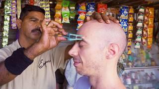 Street Barber Acupressure Head Massage and Neck Crack  Indian Techniques