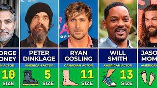  Shoe Size of Famous Hollywood Actors in 2024  Small and Large Feet