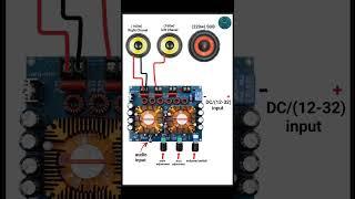 #tda7498e amplifier board connection #amplifier board connection at home#electric#ind technical