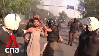 Pakistan hands 33 protest suspects to military for trials