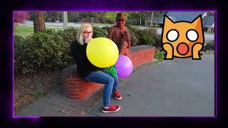 Big Punch Balloon Cig Popping in Public