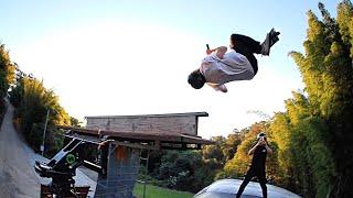 Grind to Backflip on Mega Rail at RWilly Land