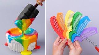 The Best Satisfying Rainbow Cake Decorating Compilation  So Yummy Colorful Cake Tutorials