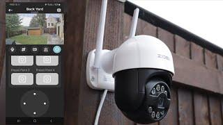 ZOSI C289 WiFi PanTilt Outdoor Security Camera Unboxing Setup & Review