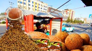 Breakfast in Kabul AF  AFGHANI Falafel and Burger  Street Foods  Kabul  Milk  Rush 