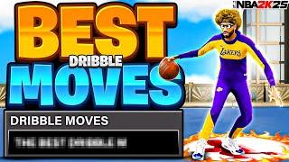 BEST DRIBBLE MOVES + DRIBBLE TUTORIAL w HANDCAM NBA 2K25 - FASTEST DRIBBLE MOVES & COMBOS 2K25