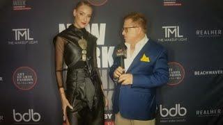 Repurposed fashion we talk with Jose Alexanders Model Charity Backstage at Art Hearts Fashion NYFW