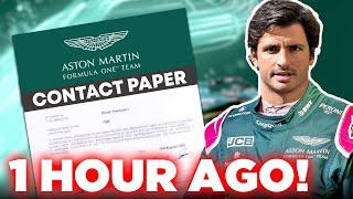Its OFFICIAL Carlos Sainz SIGNS with Aston Martin F1