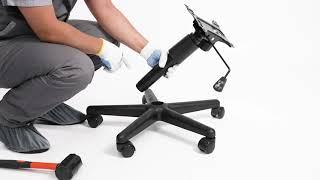 How to dismantle Swivel Office Chair legs  Disassembling a Swiveling Office Chair Base