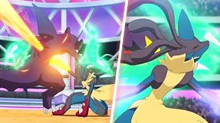 Ash VS Cynthia Part 3 - Mega Lucario VS Garchomp - Pokemon Journeys Episode 125 AMV