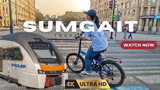 Sumqayit City of Azerbaijan Streets Seaside and Travel Tips  4K UHD#city#citywalk