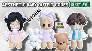 HOW TO BECOME A CUTE BABY + AESTHETIC BABY OUTFIT CODES FOR BERRY AVENUE AND BLOXBURG TUTORIAL ️