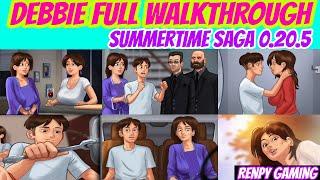 Debbie Full Walkthrough Summertime Saga 0.20.5  Debbie Complete Storyline