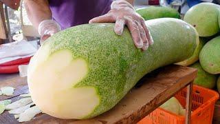 Sweet and cool off Sweetened winter melon drink making  手工冬瓜茶製作 - Taiwanese Food