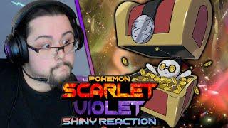 SHINY GIMMIGHOUL REACTION Pokemon Scarlet and Violet Shiny Reaction