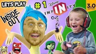 Lets Play DISNEY INFINITY 3.0 INSIDE OUT #1 Into the Minds I FGTEEV Duddy & Chase Gameplay