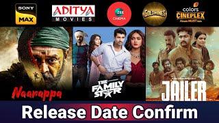 3 Upcoming New South Hindi Dubbed Movies Release Update  Family Star  Jailer