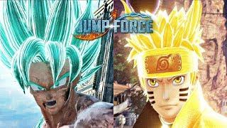 Jump Force - Goku vs Naruto Gameplay 1080p 60fps