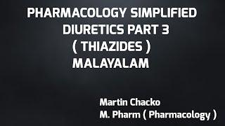 Diuretics made easy in Malayalam #thiazide diuretics