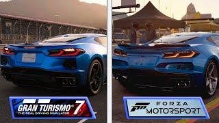 Forza Motorsport vs Gran Turismo 7  Early Gameplay Trailer Graphics Comparison