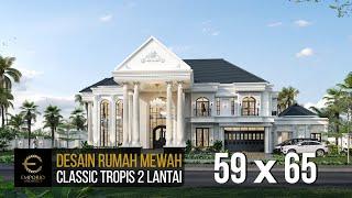 MR. RONALDS LUXURIOUS CLASSIC TROPICAL HOUSE DESIGN WITH 59M WIDTH AND 65M LENGTH AREA