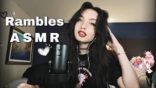 ASMR  Upclose Whispering Rambling Hand Sounds Mic Gripping Mouth Sounds