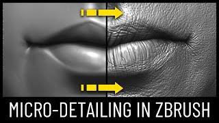 Micro-detailing in Zbrush