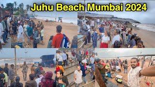 Mumbai Juhu Beach Mansoon 2024  Juhu Chowpatty Mumbai  Juhu Beach Mumbai 2024 