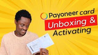 Payoneer card unboxing and activating