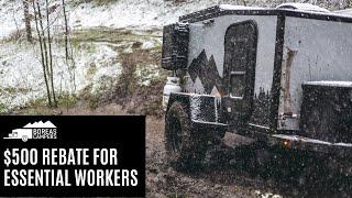 $500 Rebate on Boreas XT and MXT models for COVID Frontline Workers through May 31 2020