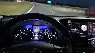 ILE PALI ?? LEXUS LS IV  4.6 V8 392HP pB 120kmh test spalania fuel consumption POV DRIVING