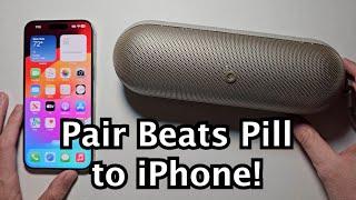 How to Connect Beats Pill Speaker to iPhone